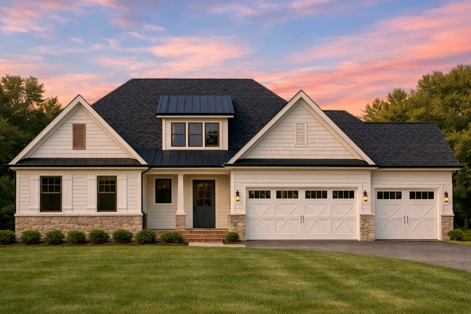 Cabin House Plans 9 18-2077 HOUSE PLAN -Modern Farmhouse Home Plan - 3-Bed, 2-Bath, 1,704 SF