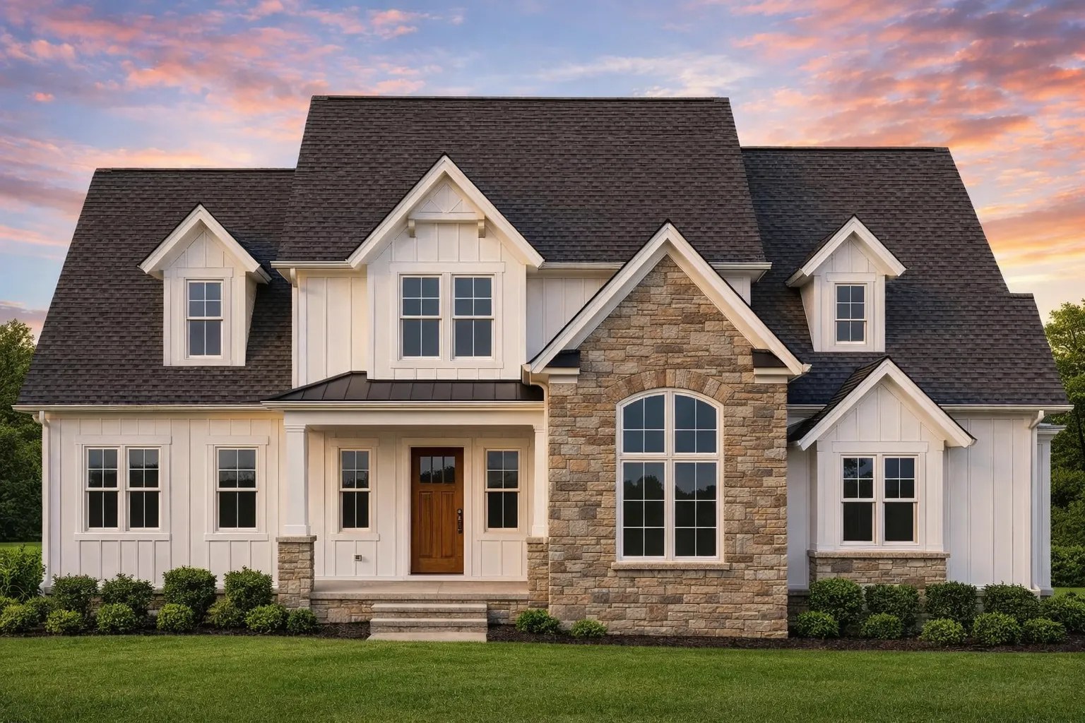 Craftsman Home Plan with Open Floor Layout & Vaulted Ceilings