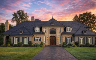 Plan  9-1654 - Monterey Villa |  Neoclassical - 5-Bed, 5-Bath, 5,829 SF