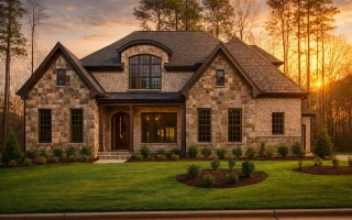 Plan  20-1284 - Parker Walk | New  American - 5-Bed, 5.5-Bath, 3,940 SF