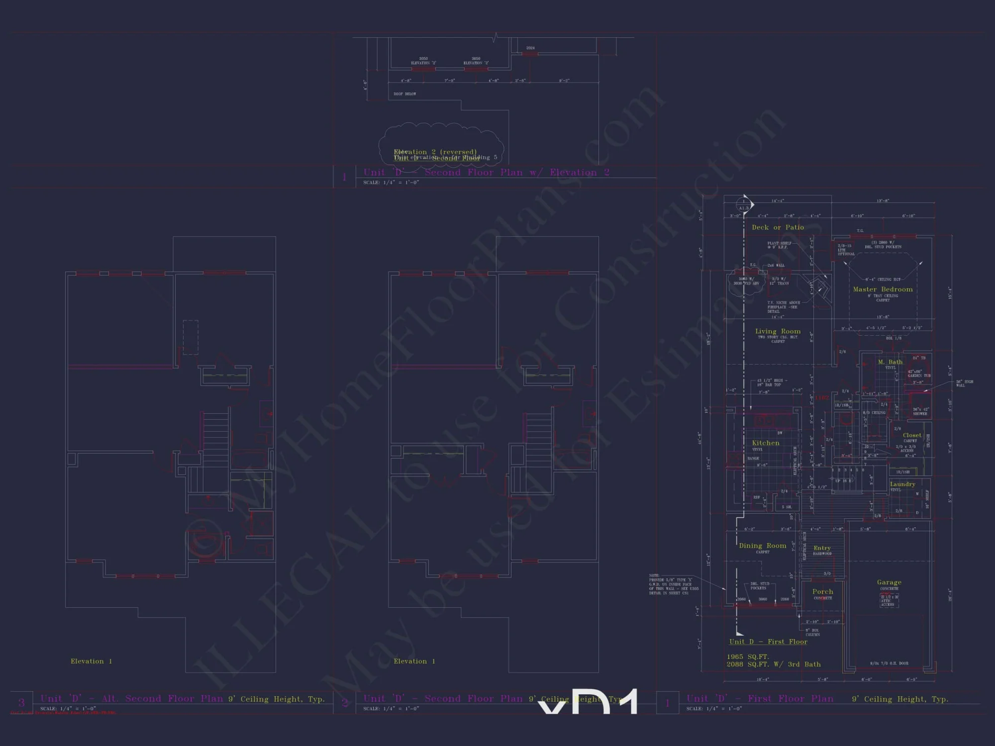 Modern Craftsman Townhome Plan with 3 Bedrooms & Open Layout