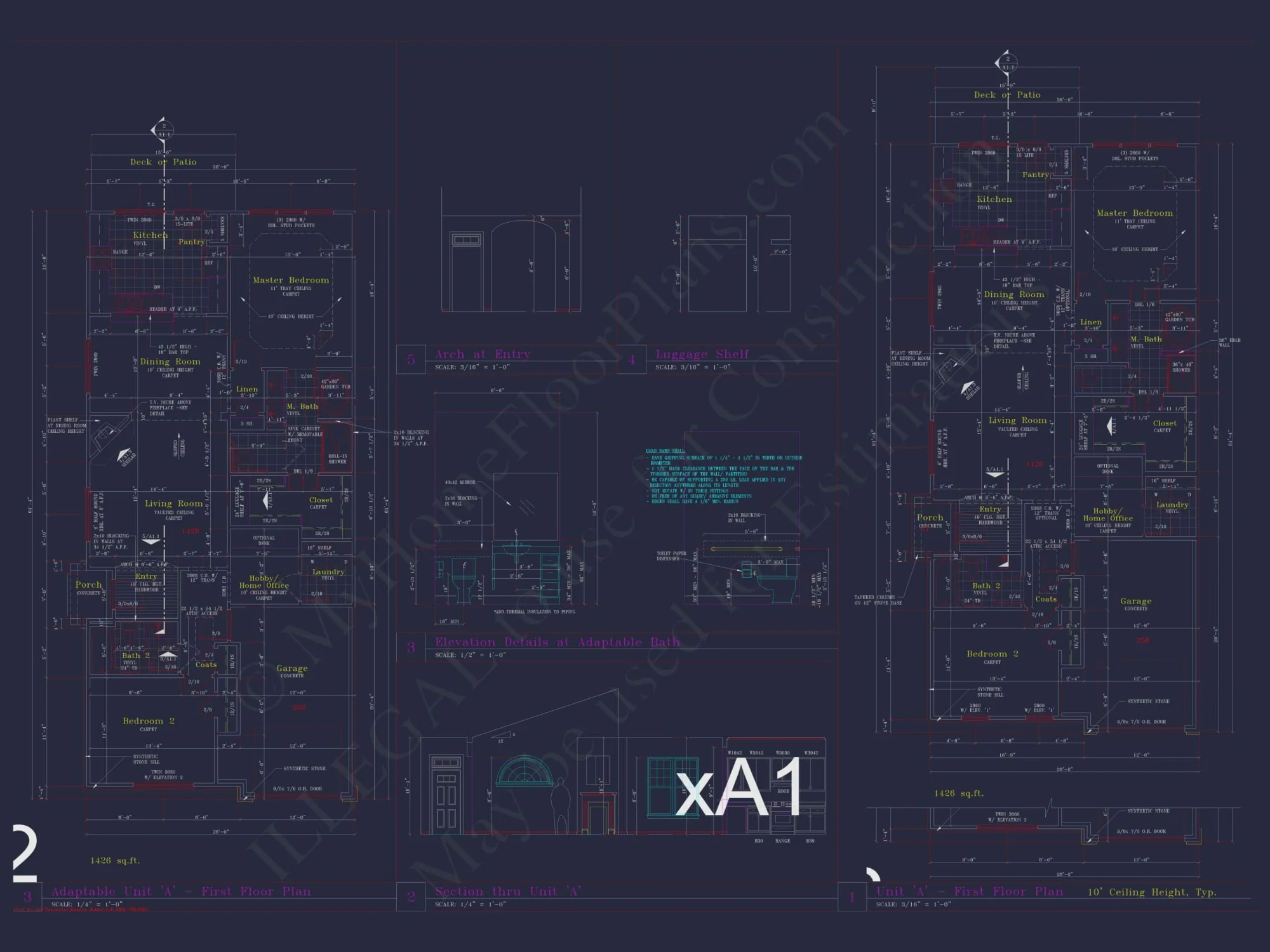 Modern Craftsman Townhome Plan with 3 Bedrooms & Open Layout