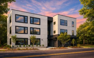 Plan  20-1394 - The Bell Station |  Contemporary Apartment - 1-Bed, 1.5-Bath