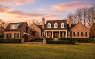 Plan  8-1934 - Thompson Ridge |  Georgian Colonial - 4-Bed, 3.5-Bath, 4,907 SF