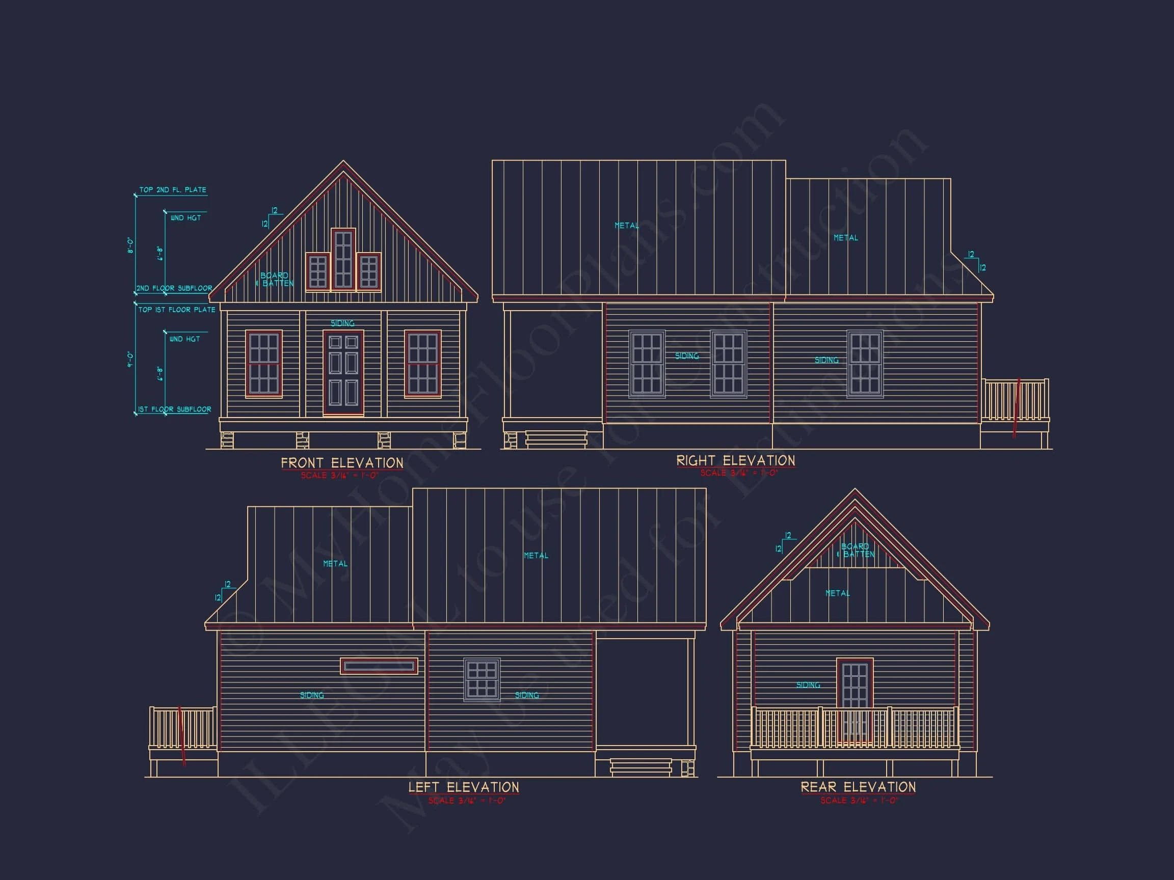 15-2036 HOUSE PLAN - Small House Plan with Vaulted Ceilings | CAD Floor Plan Designs 4 Cozy 1-Bedroom House Plan with Vaulted Ceilings & Open Layout