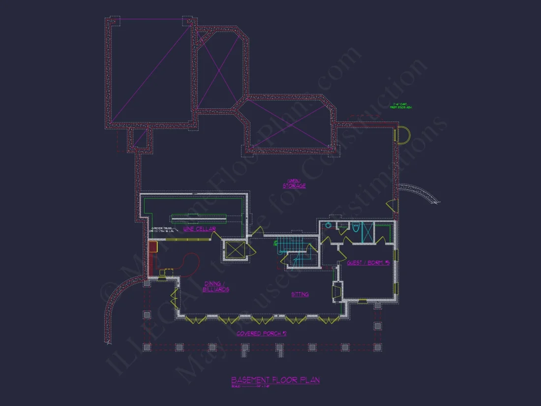 Elegant house Plan - Luxury Floor Plan & CAD Design Blueprint