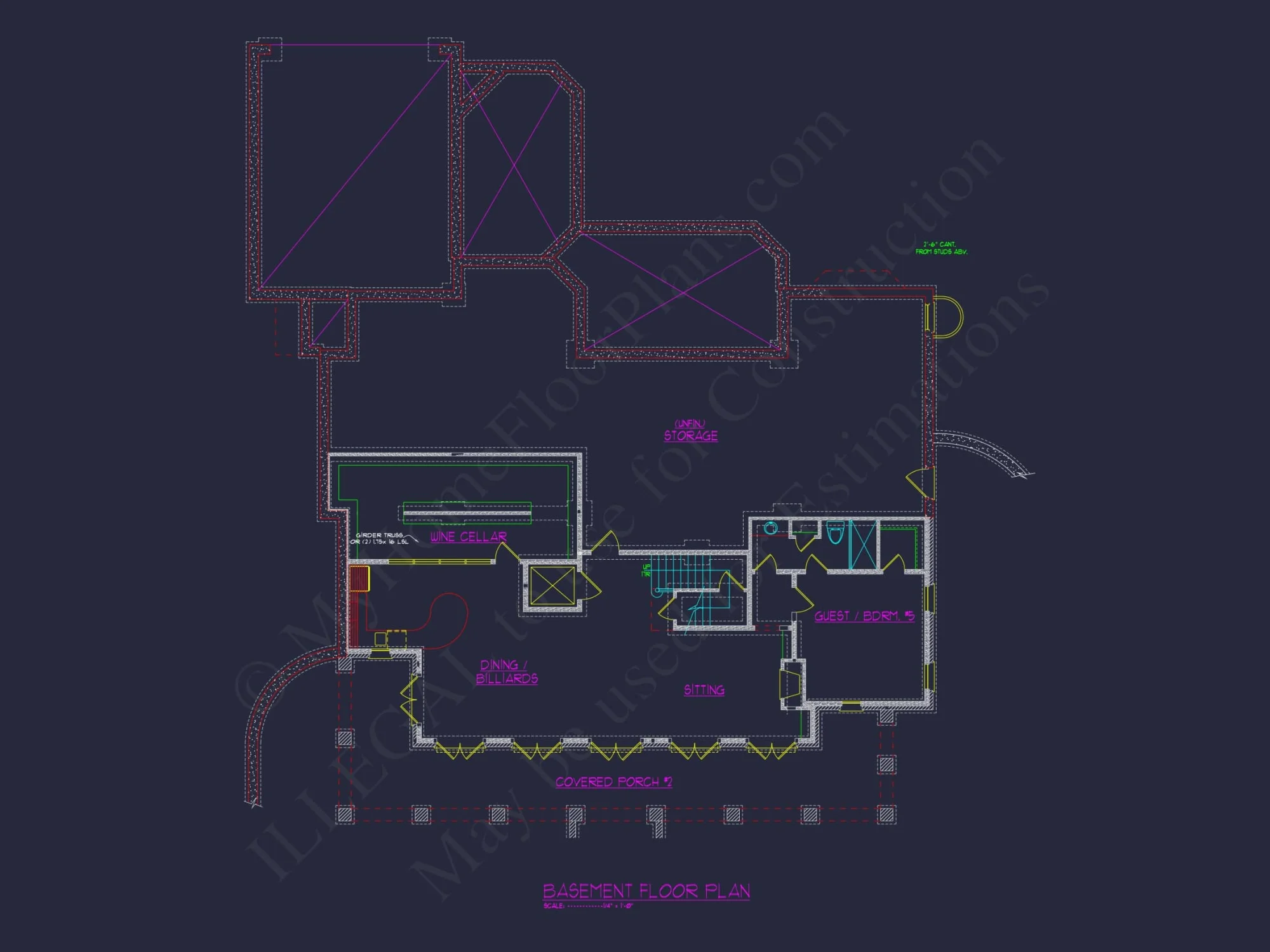 Elegant house Plan - Luxury Floor Plan & CAD Design Blueprint