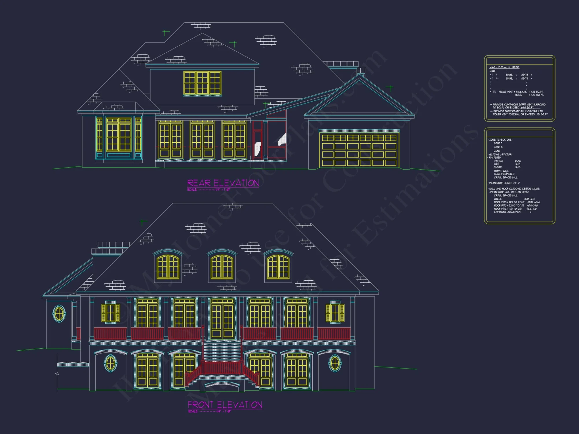 Elegant house Plan - Luxury Floor Plan & CAD Design Blueprint
