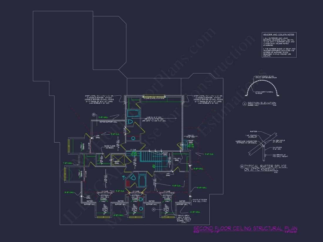 Elegant house Plan - Luxury Floor Plan & CAD Design Blueprint