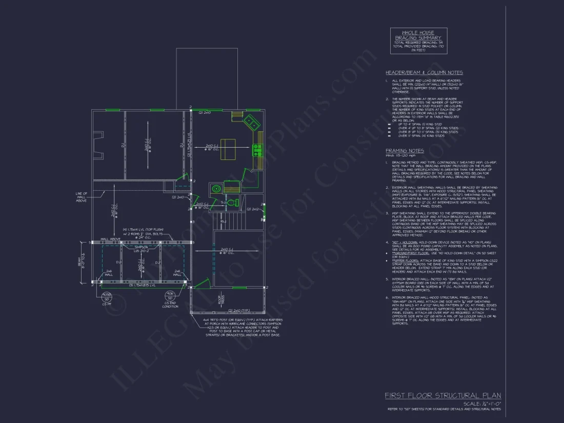 Elegant Craftsman Home Plan with 2 Floors and Spacious Design