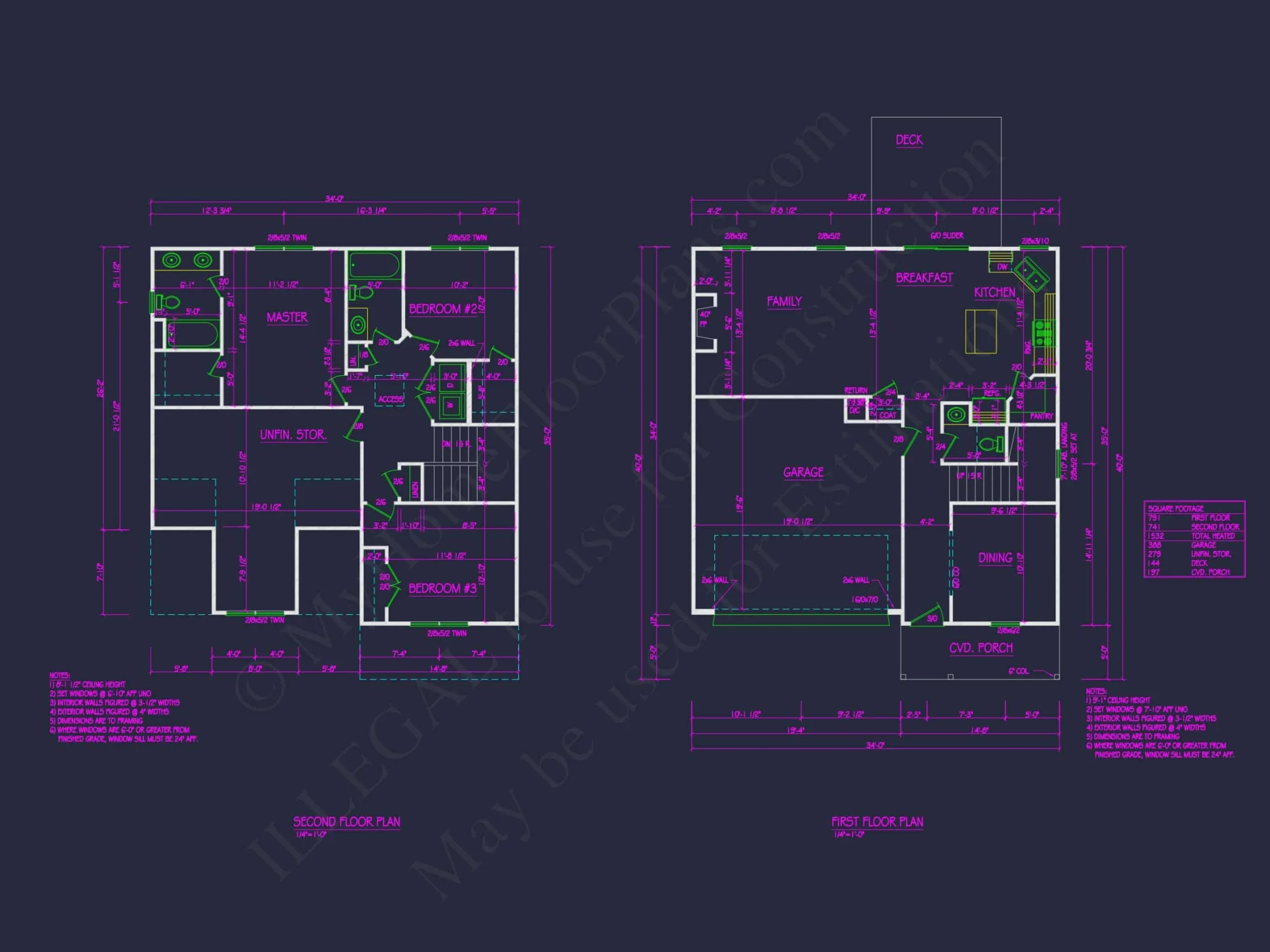 Elegant Craftsman Home Plan with 2 Floors and Spacious Design
