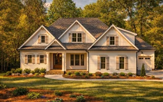 Plan  19-1433 - Reed Crossing |  Modern Farmhouse - 4-Bed, 4-Bath, 3,692 SF