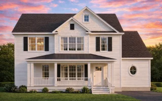 Plan  7-2029 - The Scott Estate |  Traditional Colonial - 3-Bed, 3.5-Bath, 2,752 SF