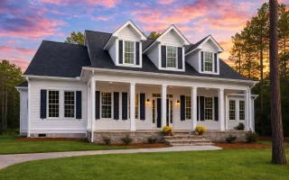 Plan  9-1755 - Beaufort Cottage |  Southern Farmhouse - 3-Bed, 2.5-Bath, 3,215 SF