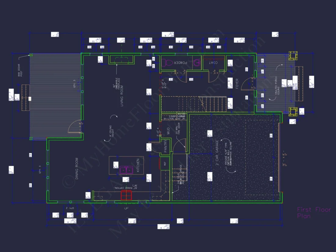 Elegant 2-Story Craftsman House Plan with Bonus Room and CAD Designs