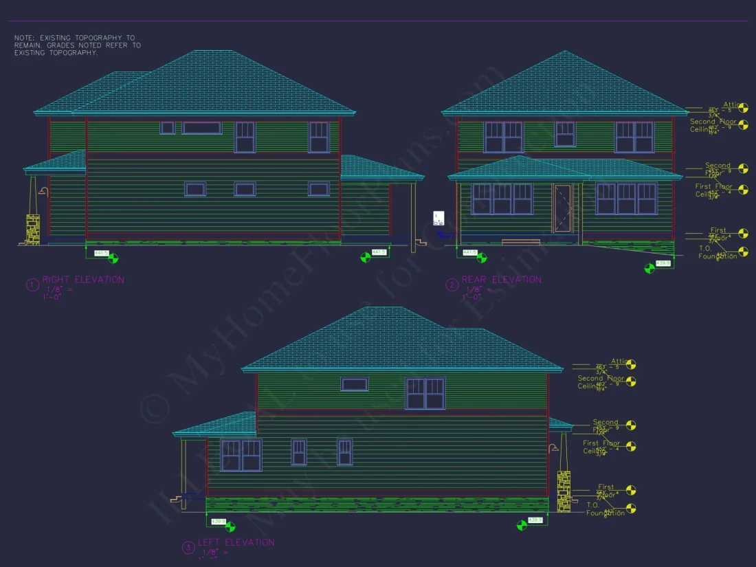 Elegant 2-Story Craftsman House Plan with Bonus Room and CAD Designs