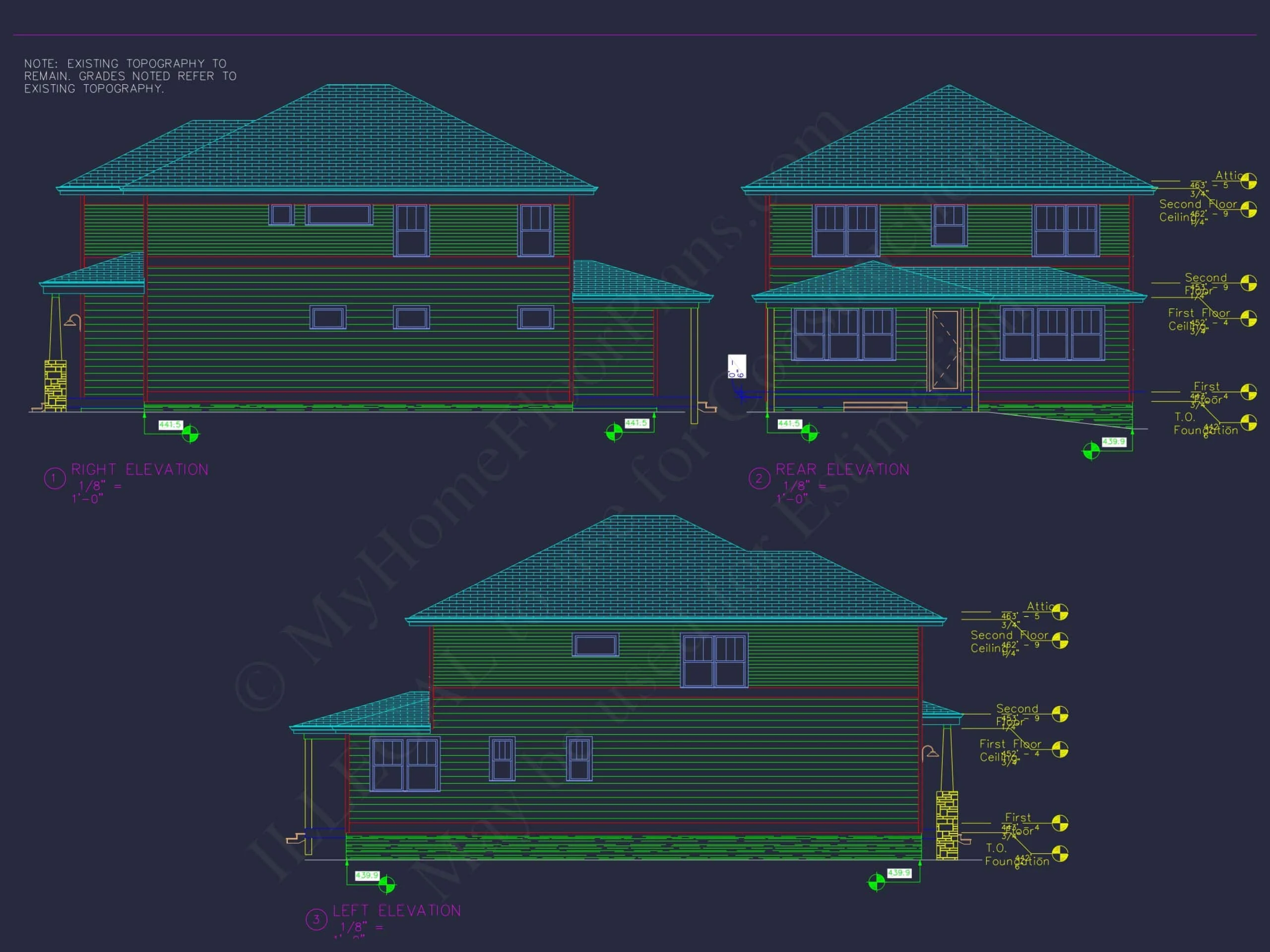 19-1715 HOUSE PLAN - Craftsman Home Plan - 3-Bed, 2.5-Bath, 2,250 SF 4 Elegant 2-Story Craftsman House Plan with Bonus Room and CAD Designs