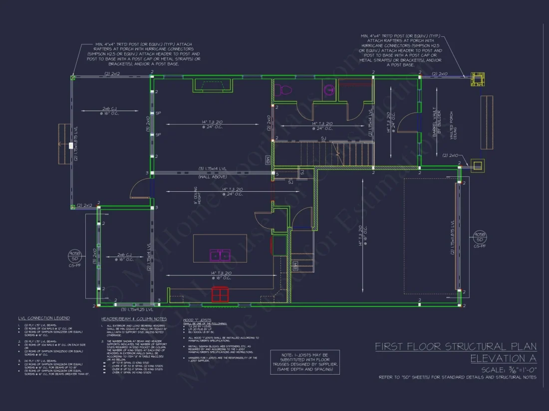 Elegant 2-Story Craftsman House Plan with Bonus Room and CAD Designs
