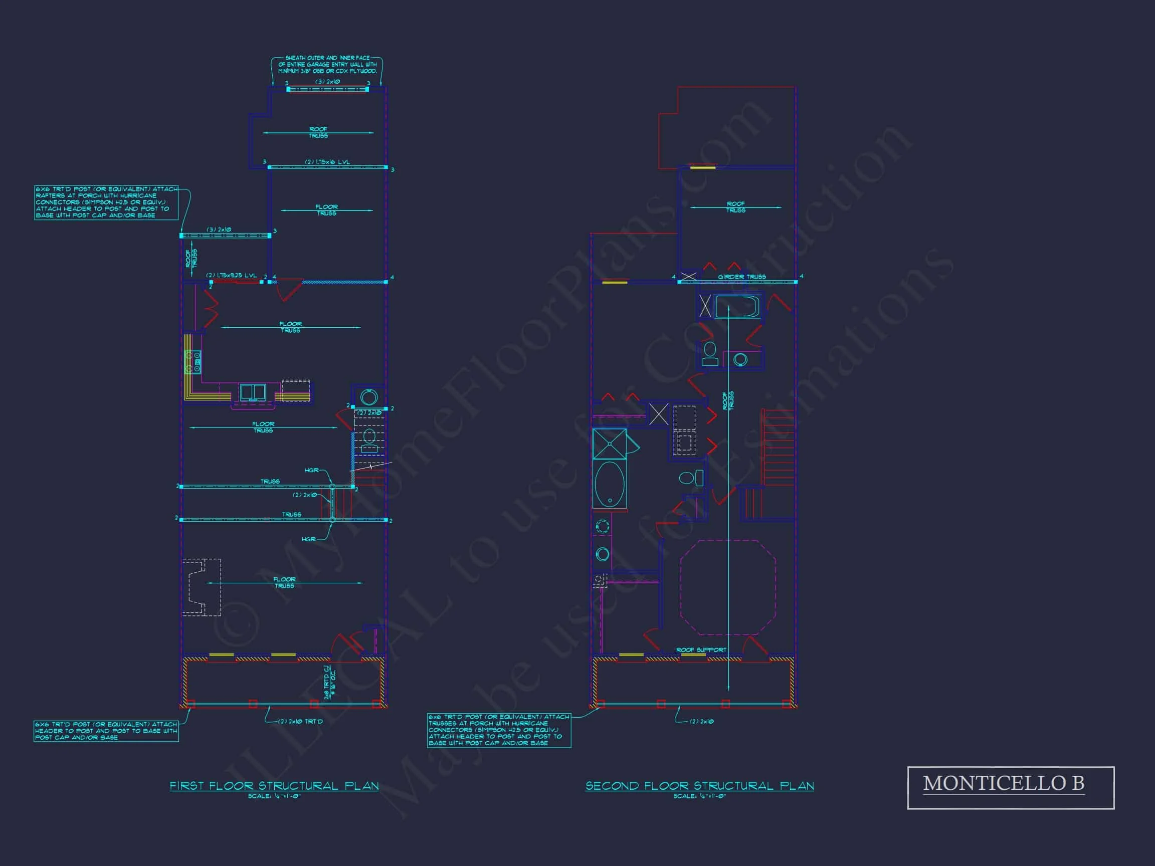 8-1395 BLDG 4 TOWNHOUSE PLAN -Traditional Ranch Home Plan - 3-Bed, 2-Bath, 2,050 SF 10 Colonial Revival Townhome: Detailed CAD Blueprint & Rear Garage