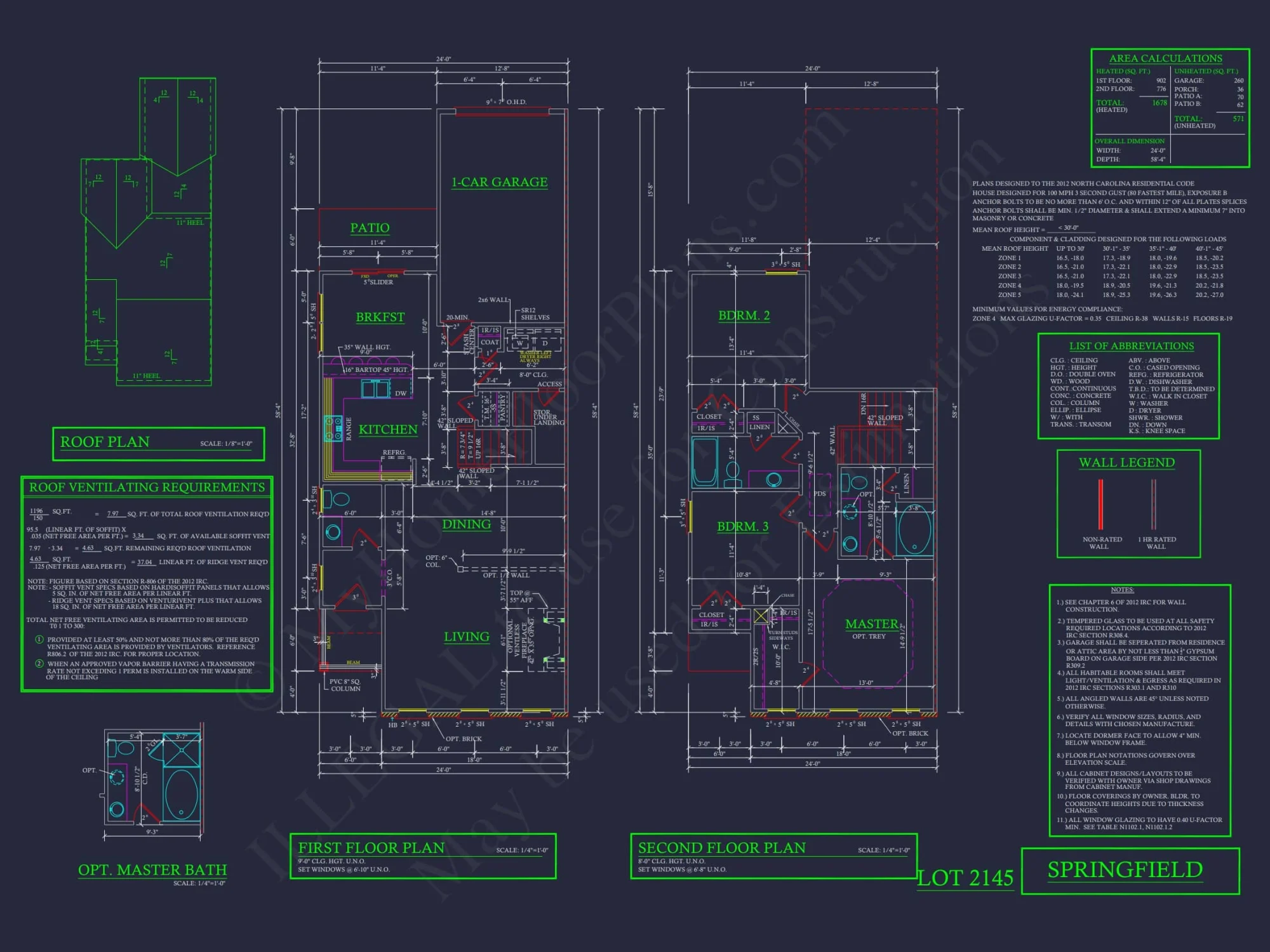 Traditional 7-Unit Townhome Floor Plan with Colonial Revival Design