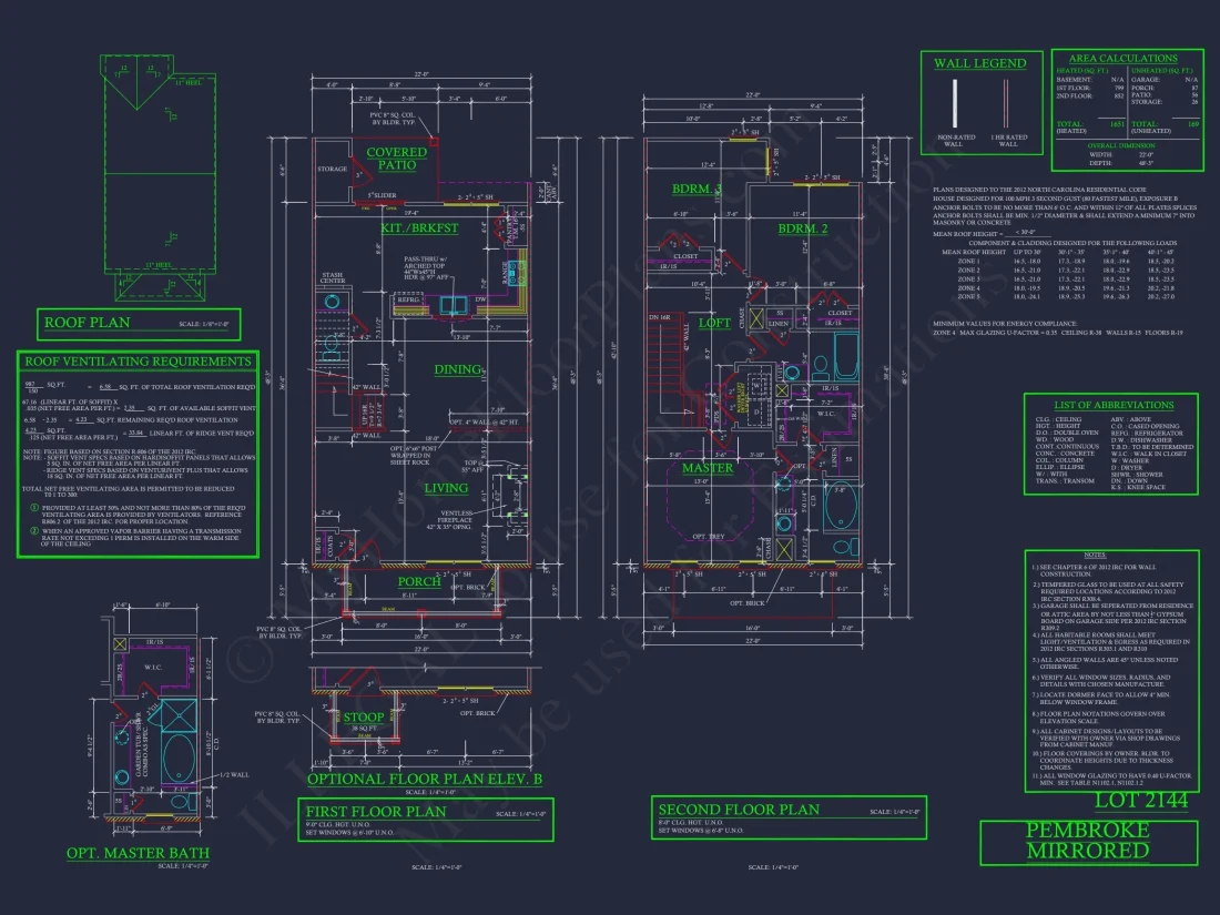 Traditional 7-Unit Townhome Floor Plan with Colonial Revival Design