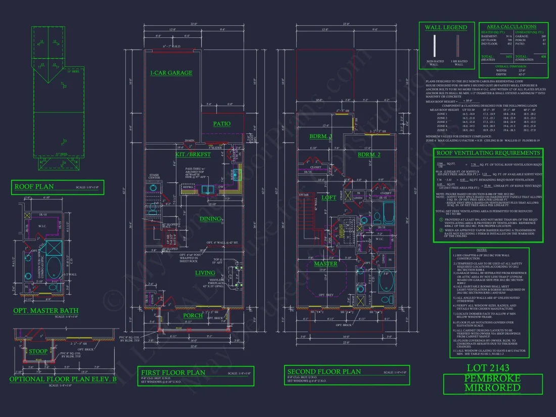 Traditional 7-Unit Townhome Floor Plan with Colonial Revival Design