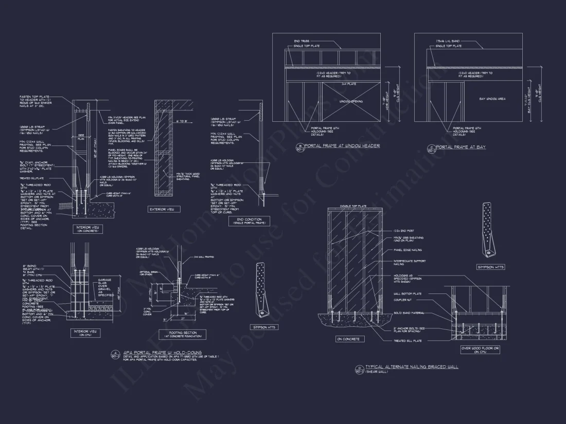 Traditional 7-Unit Townhome Floor Plan with Colonial Revival Design