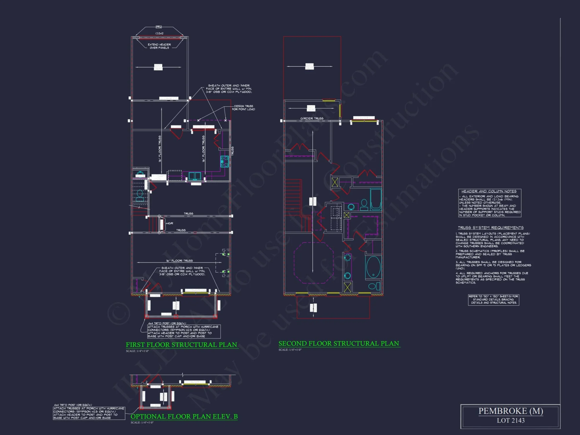 Traditional 7-Unit Townhome Floor Plan with Colonial Revival Design
