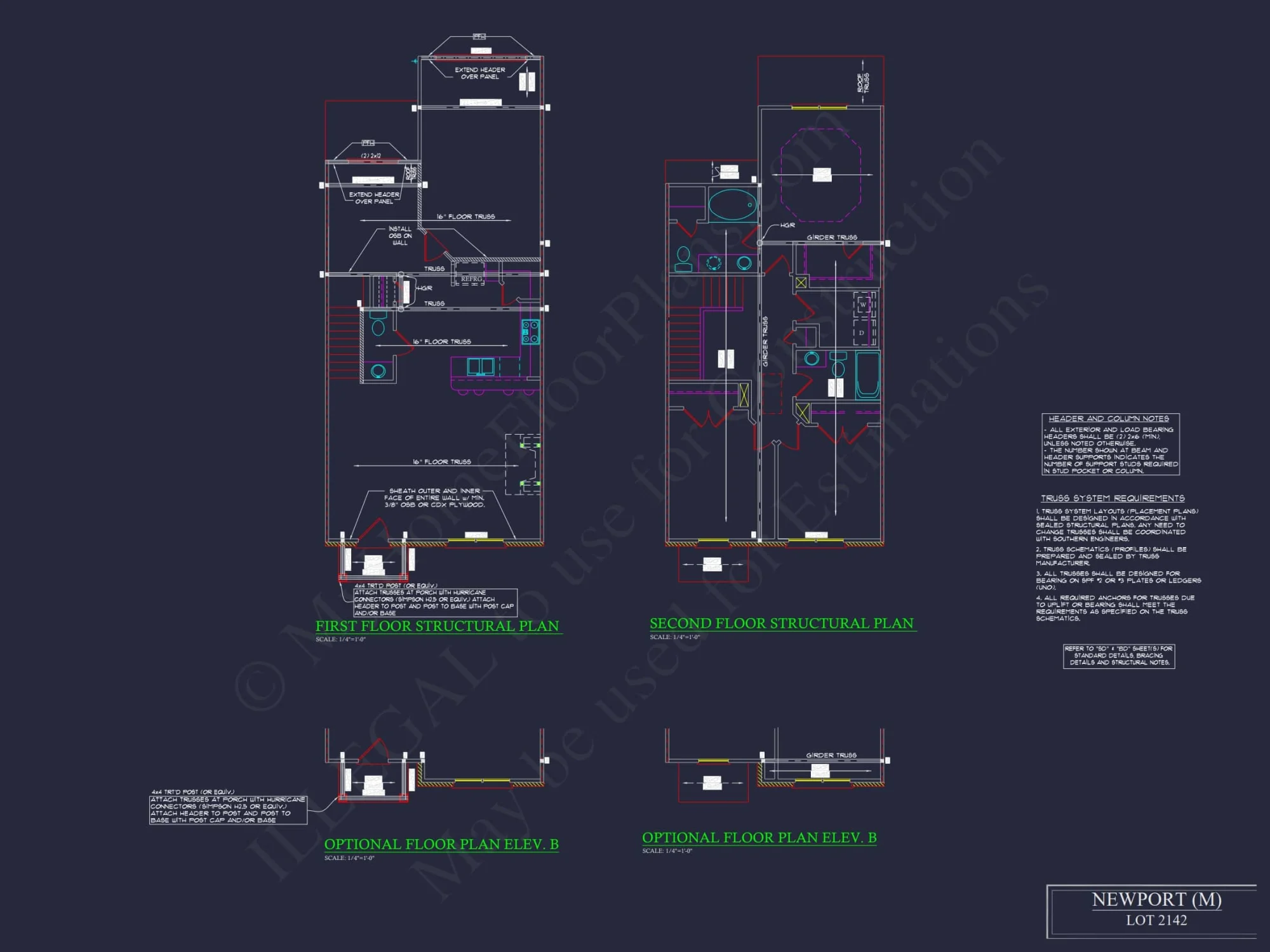 Traditional 7-Unit Townhome Floor Plan with Colonial Revival Design