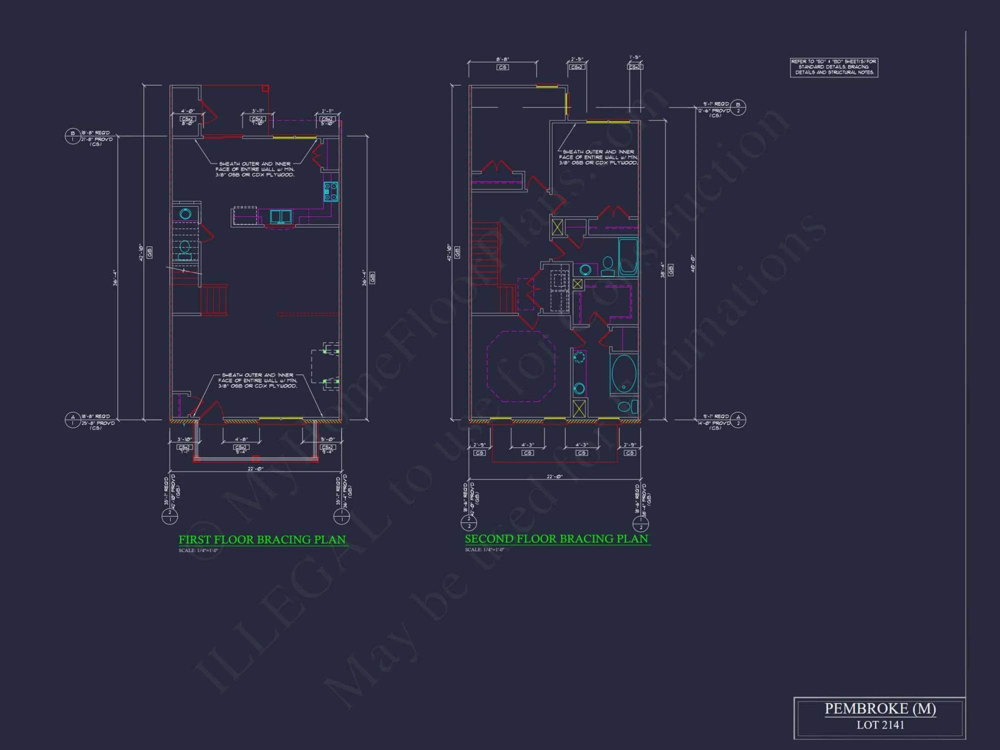 Traditional 7-Unit Townhome Floor Plan with Colonial Revival Design