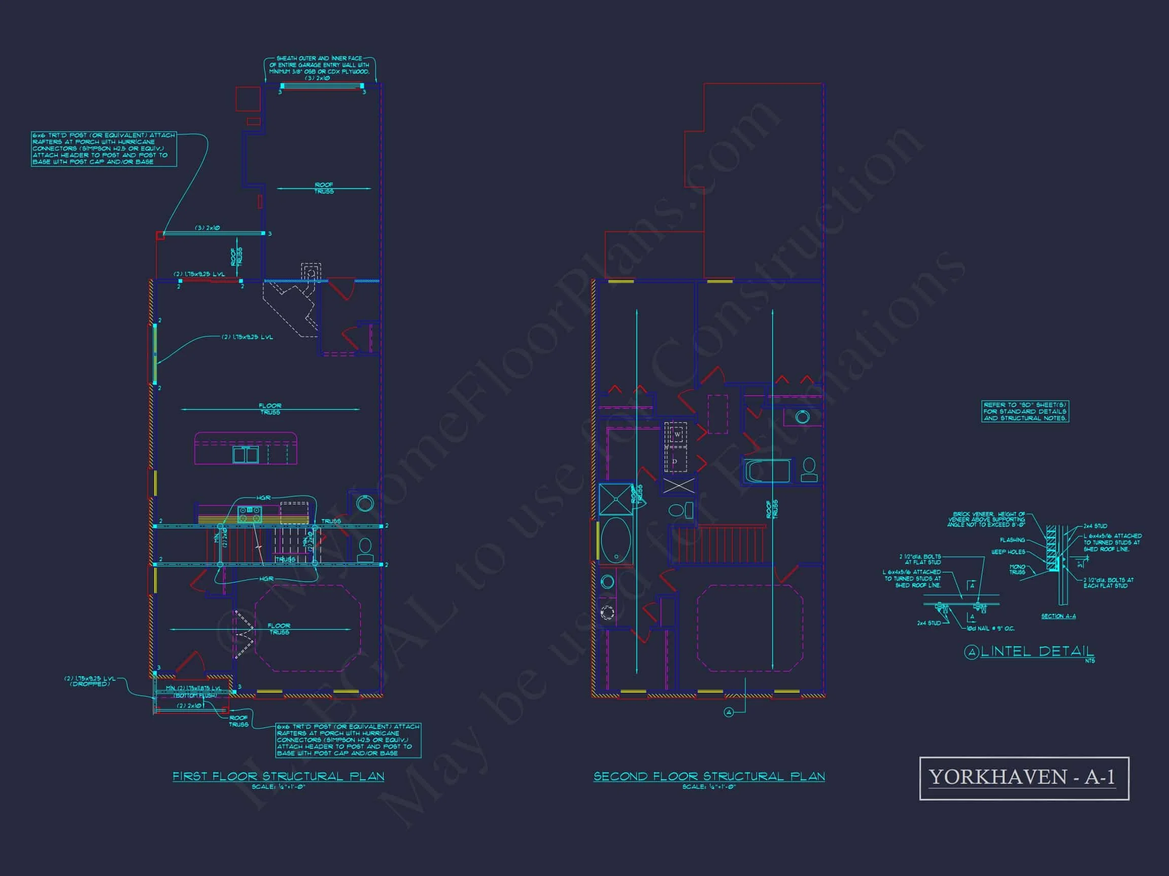 8-1395 BLDG 2 TOWNHOUSE PLAN -Georgian Home Plan - 3-Bed, 2-Bath, 1,985 SF 18 Colonial Revival Townhome with 2 Stories and CAD Blueprint