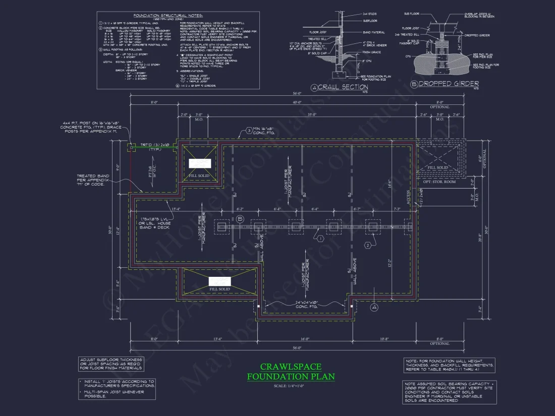 Modern Ranch House Plan with 3 Bedrooms, CAD Designs & Covered Porches