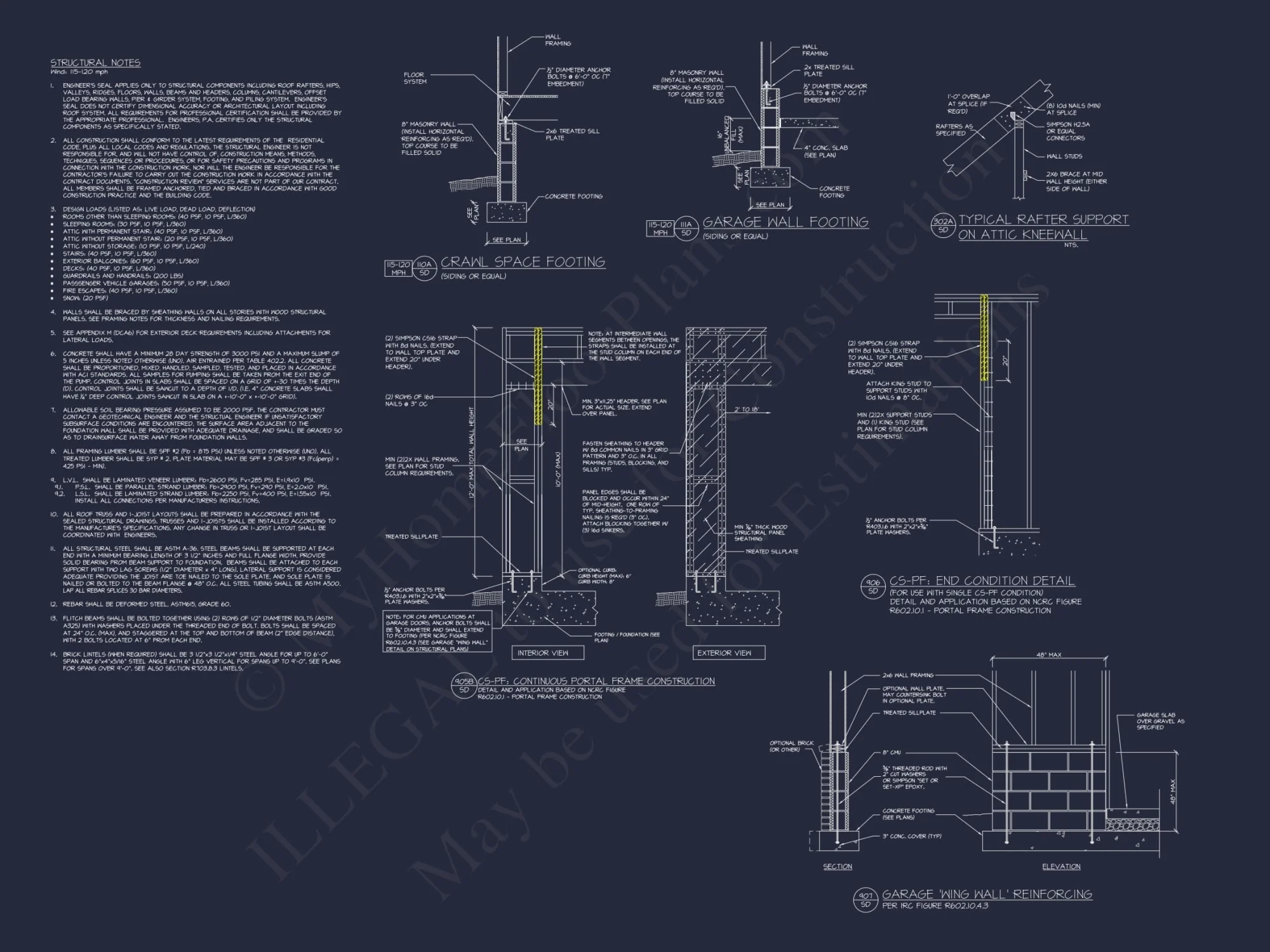 Modern Architecture Floor Plan and Home Blueprint Designs