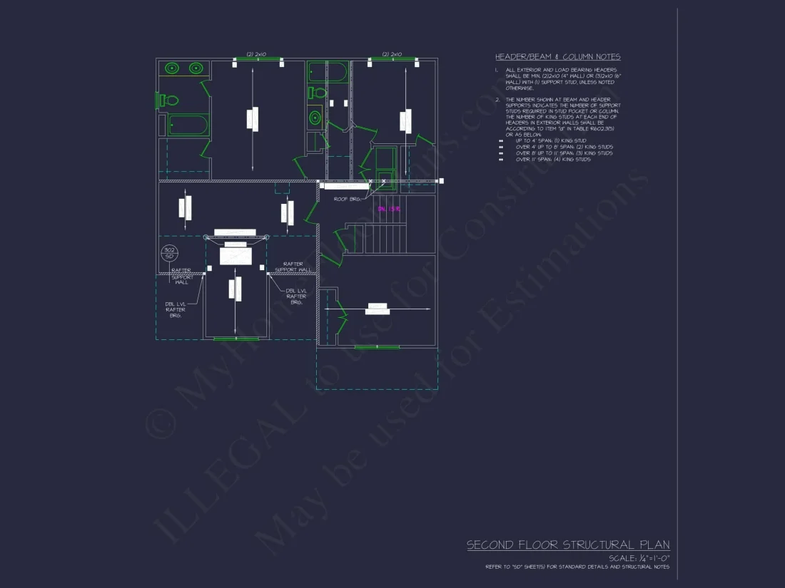 Modern Architecture Floor Plan and Home Blueprint Designs