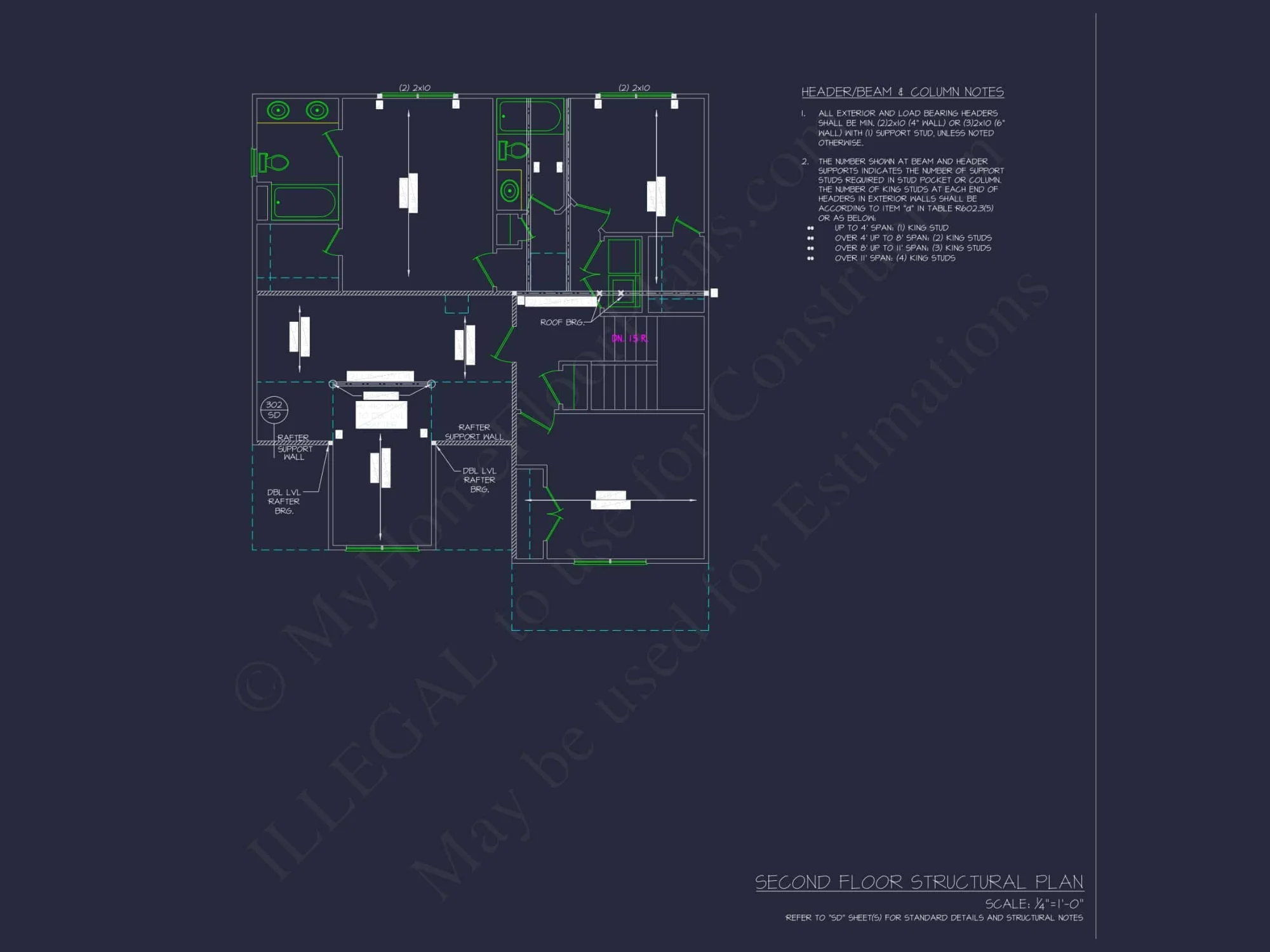 Modern Architecture Floor Plan and Home Blueprint Designs