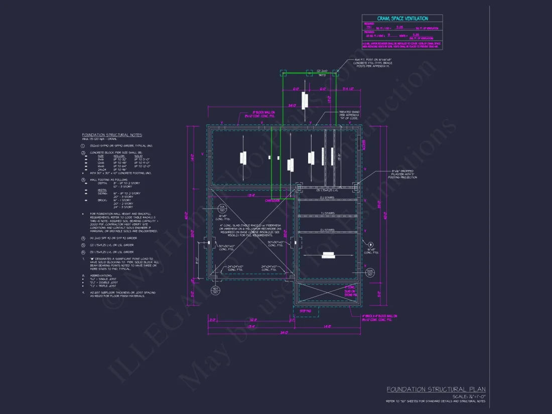 Modern Architecture Floor Plan and Home Blueprint Designs