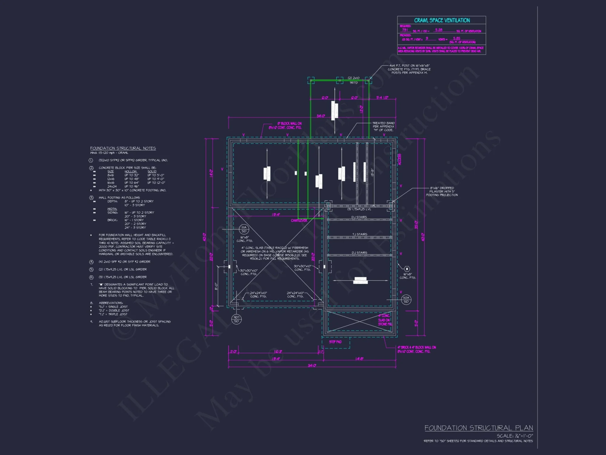Modern Architecture Floor Plan and Home Blueprint Designs