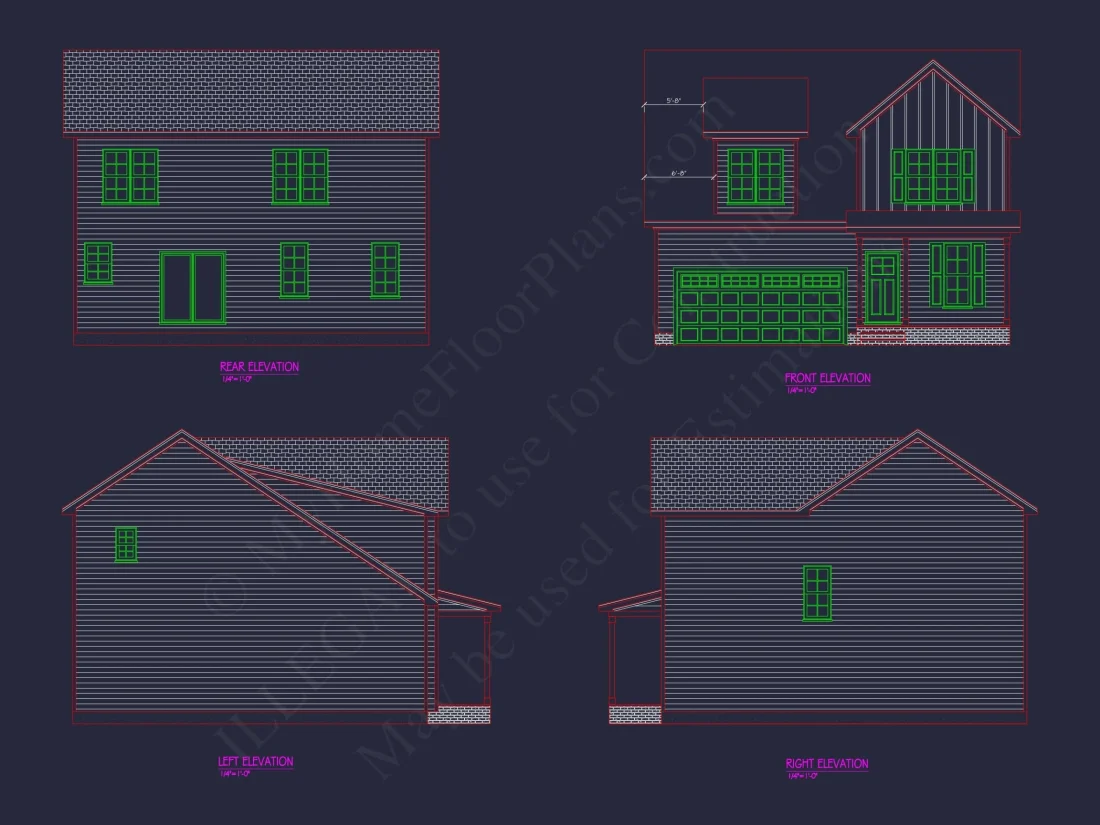 Modern Architecture Floor Plan and Home Blueprint Designs
