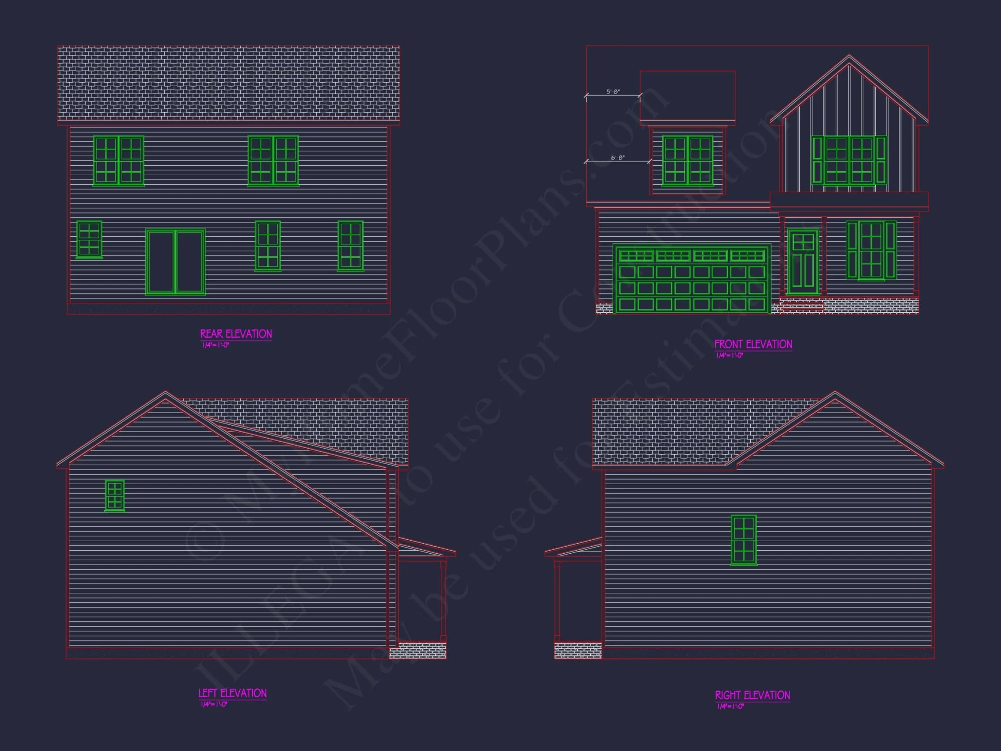 Modern Architecture Floor Plan and Home Blueprint Designs