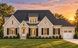 Plan  19-2468B - The Martin Station  | Traditional Brick - 4-Bed, 3.5-Bath, 3,666 SF
