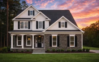 Plan  15-1043 - Cherry Point House |  New American - 4-Bed, 3.3-Bath, 2,800 SF