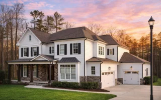 Plan  14-1554 - Fern Springs Estate  | New American - 5-Bed, 5-Bath, 4,112 SF