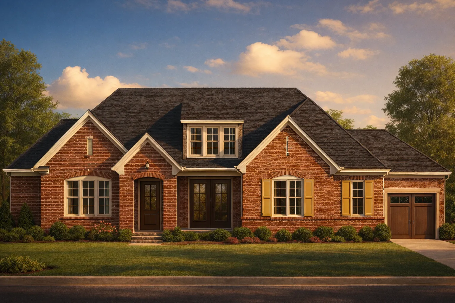 3,666 sq. ft. traditional house plan with 4 bedrooms, 3 bathrooms