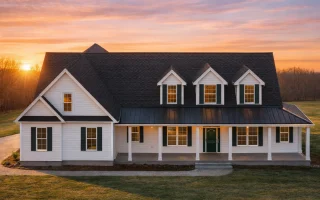 Plan  19-2060 - Foster Ridge | Cape  Cod - 3-Bed, 2-Bath, 1,358 SF