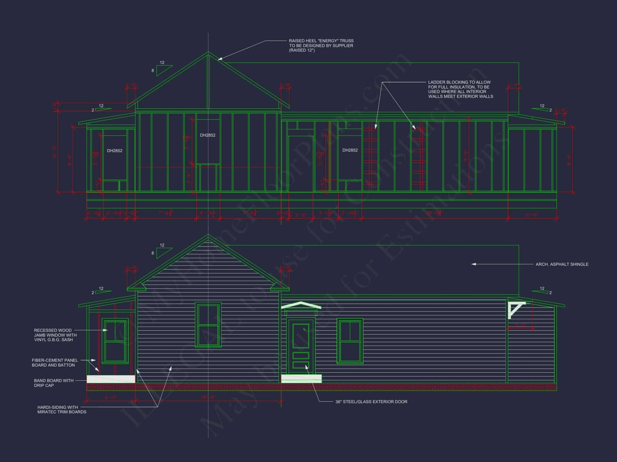Spacious 3-Bedroom Single-Story House Plan with Detached Garage