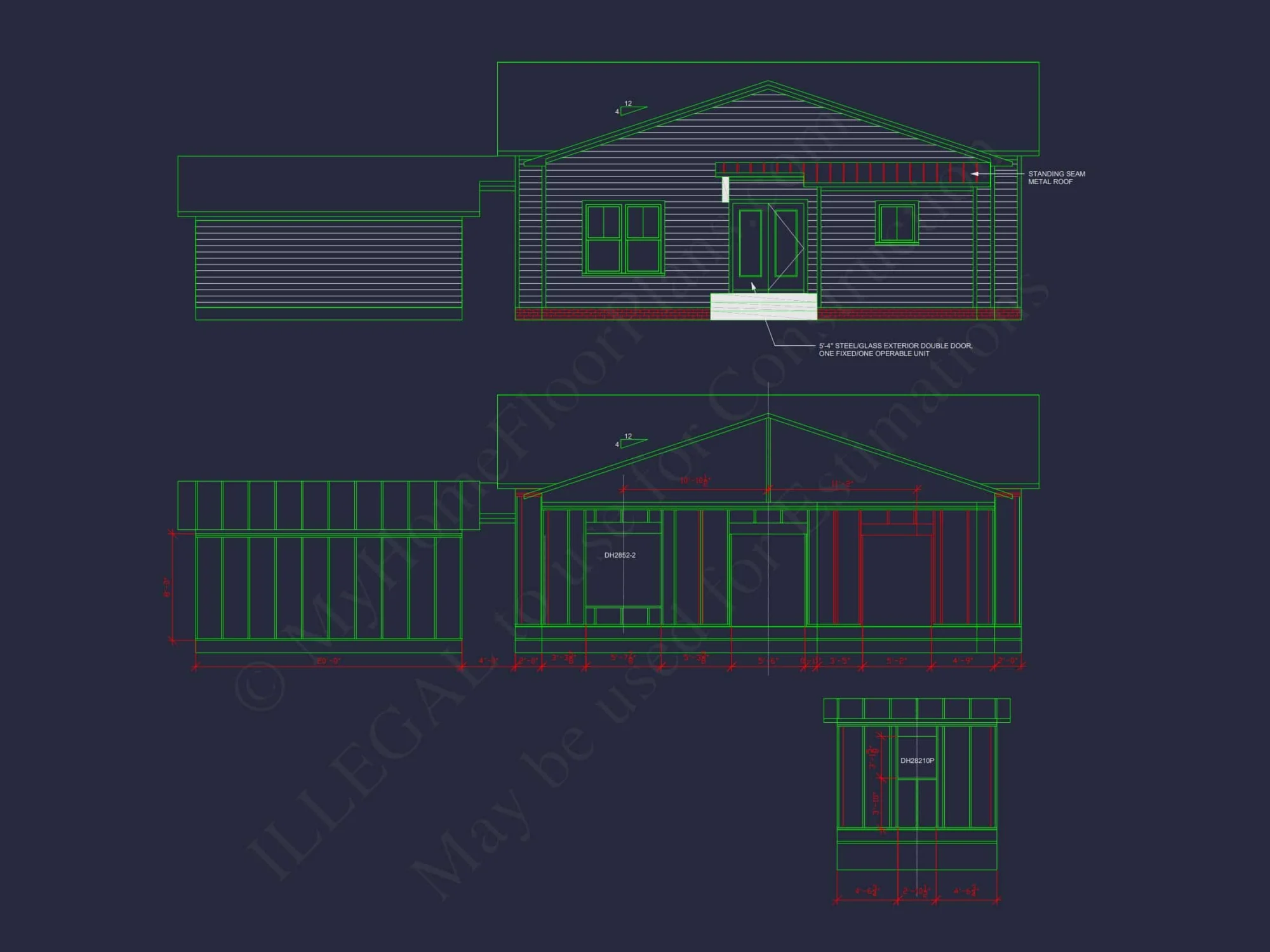 Spacious 3-Bedroom Single-Story House Plan with Detached Garage