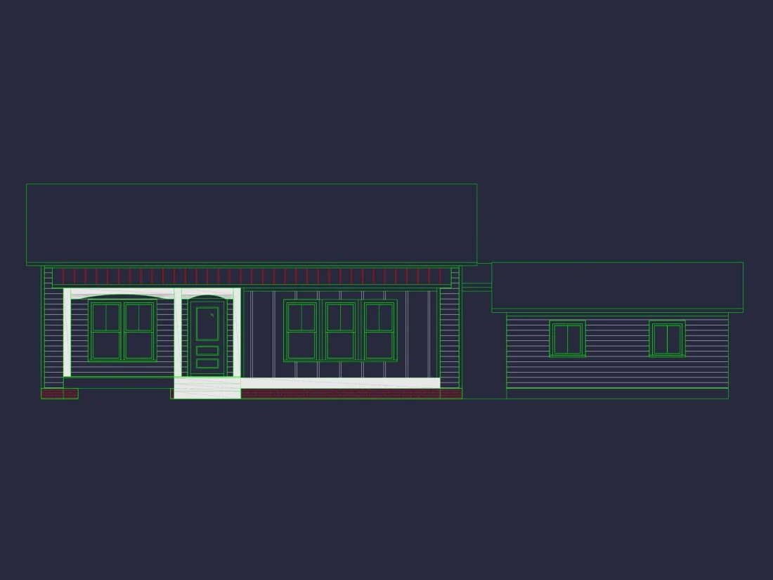 Spacious 3-Bedroom Single-Story House Plan with Detached Garage