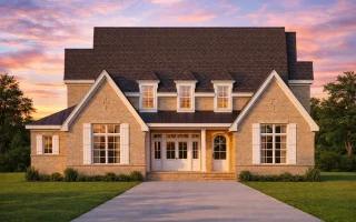 Plan  19-1179 - The Campbell Station  | Traditional Colonial - 4-Bed, 4.5-Bath, 3,593 SF