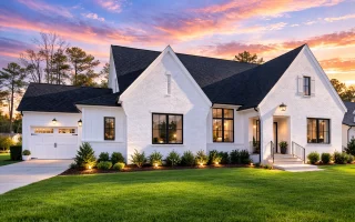 Plan  19-1543 - The Cox Farmhouse |  New American - 7-Bed, 6-Bath, 5,565 SF