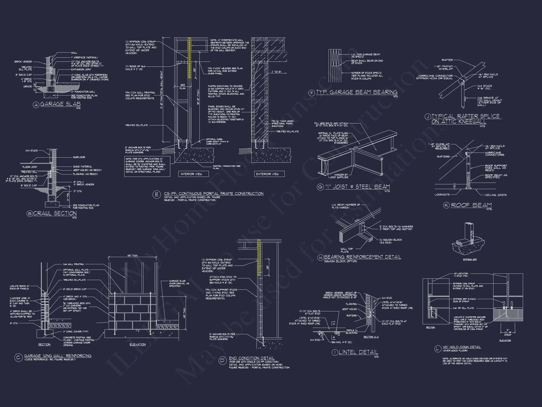 14-1103 HOUSE PLAN - Elegant House Floor Plan with Spacious Design Blueprint 13 Elegant 2-Story House Plan with Brick Exterior & Fireplace Charm